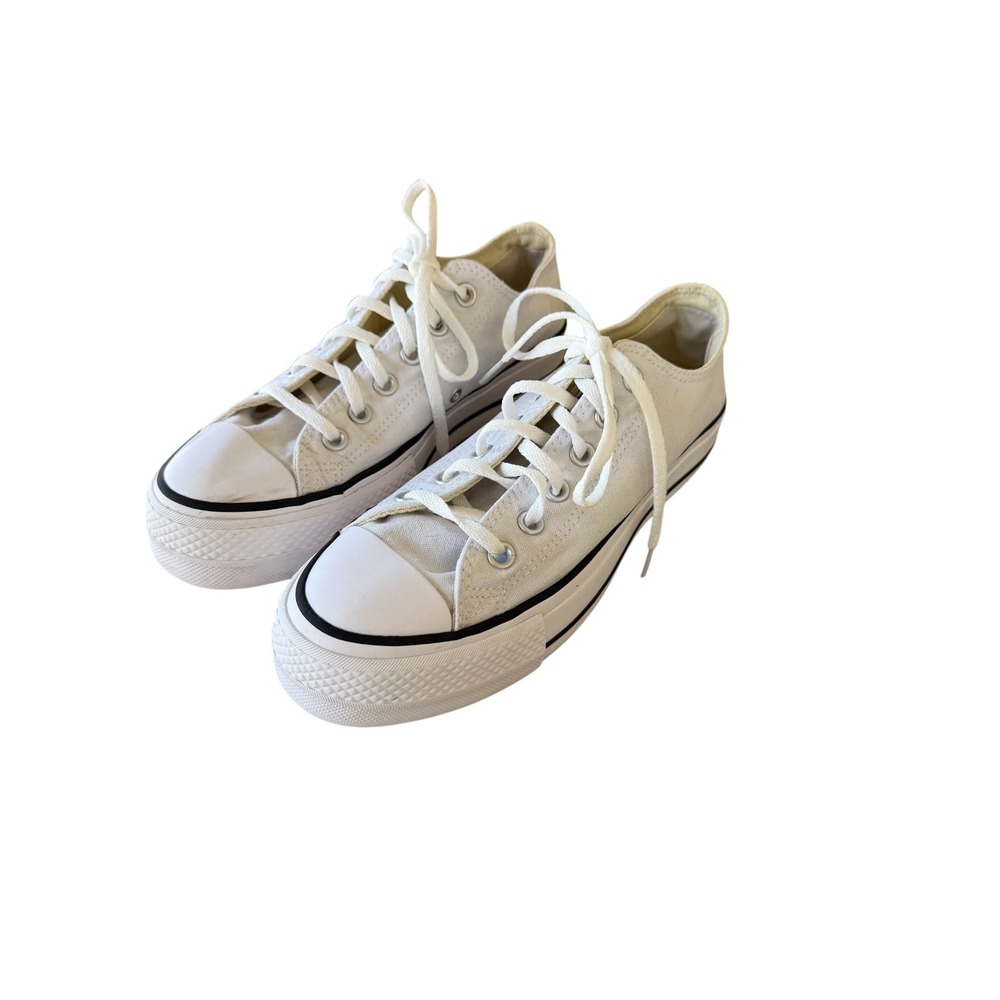 Converse Chuck Taylor All Star Lift Platform Sneakers White Women 8.5 US Low Top - Picture 6 of 10